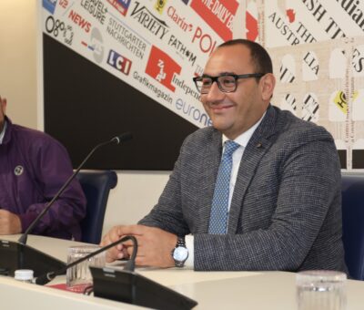 Imprudente presso sede Stampa Estera, Palazzo Grazioli Roma